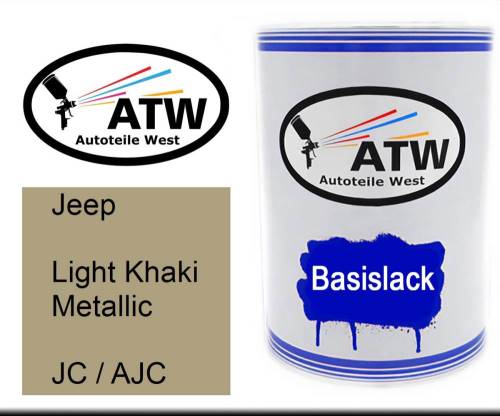 Jeep, Light Khaki Metallic, JC / AJC: 500ml Lackdose, von ATW Autoteile West.